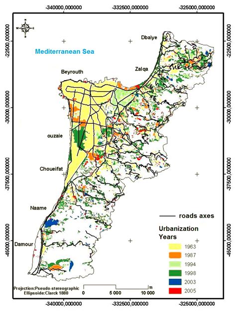 Land Free Full Text Mapping Urban Transitions In The Greater Beirut