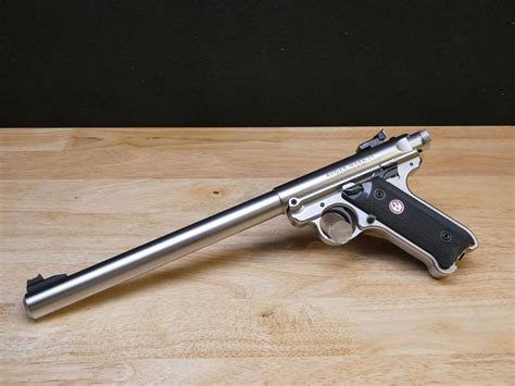 Ruger Mark Iv Target 10in Satin Stainless 22 Lr D4 Guns