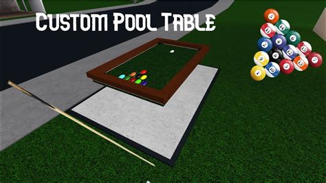 Pool Table Tutorial In Roblox Bloxburg Youtube