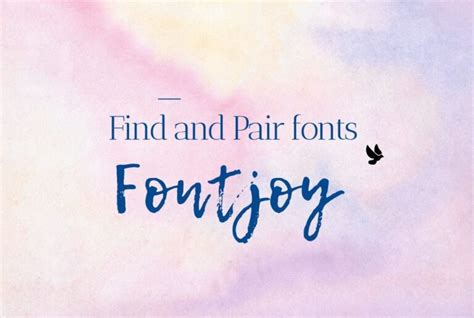 Font Joy a simple AI Font Generator | Font pairing made simple