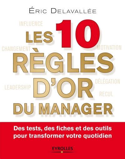 Les R Gles D Or Du Manager Des Tests Des Fiches Et Des Outils Pour