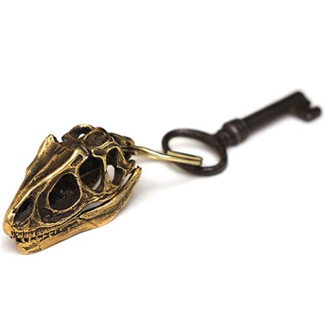 Бронзовый брелок Череп динозавра Купить подарки на Новый год ...