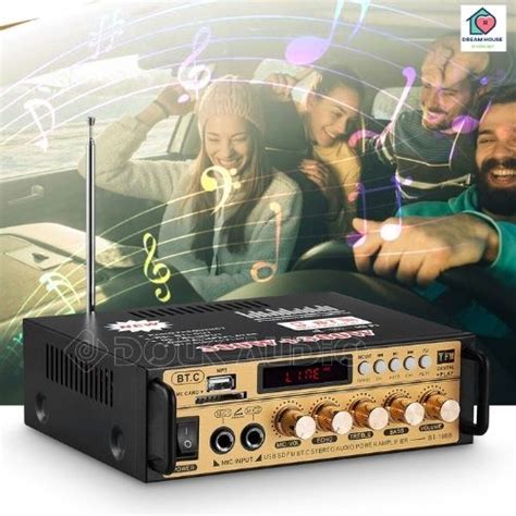 Amly bluetooth Ampli mini karaoke có chức năng ghi âm BT198B kết nối