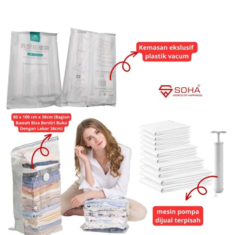 Jual SOHA VB 10 Plastik Vakum Baju Plastic Vacuum Storage Compression