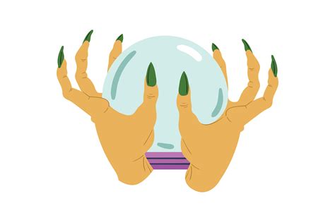 Witch Hands Holding Crystal Ball Archivo De Corte Svg Por Creative