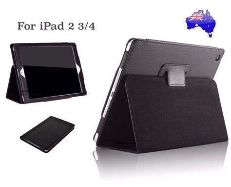 Capa Inteligente Para Ipad Flip De Couro Suporte