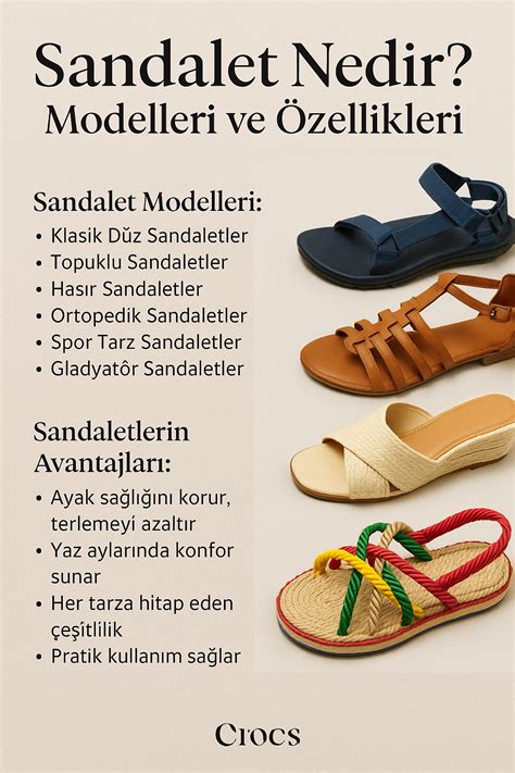 Sandalet Nedir Modelleri Ve Özellikleri