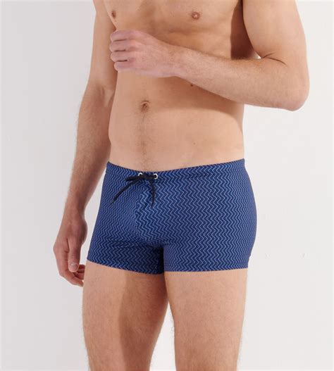 Boxer De Bain Morny Navy Print HOM Lingerie Sipp