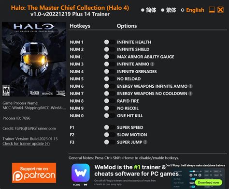 Halo The Master Chief Collection Halo Trainer V V