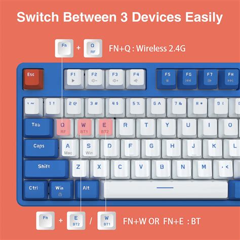 Snapklik Lomiluskr AK Hot Swap Wireless Mechanical Keyboard Bluetooth G Dual Mode