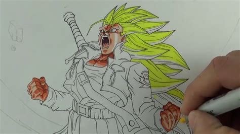 COMO DIBUJAR A TRUNKS SSJ3 YouTube