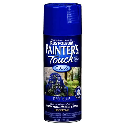 Rust-Oleum 12 Oz. Deep Blue Gloss Spray Paint at Lowes.com