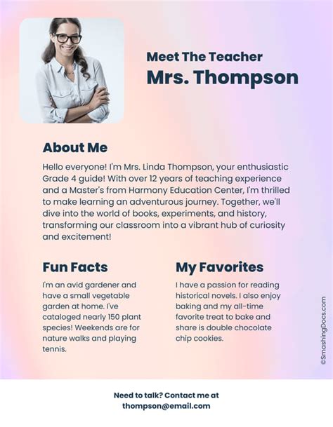 Free Meet The Teacher Templates SmashingDocs