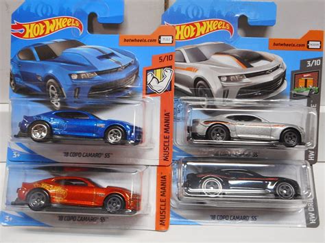 CHEVROLET CAMARO COPO SS 2018 BLUE ORANGE BLACK GREY HOT WHEELS 1 64 HD