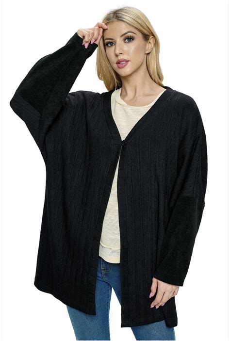 Oversized Ribbed Cardigan