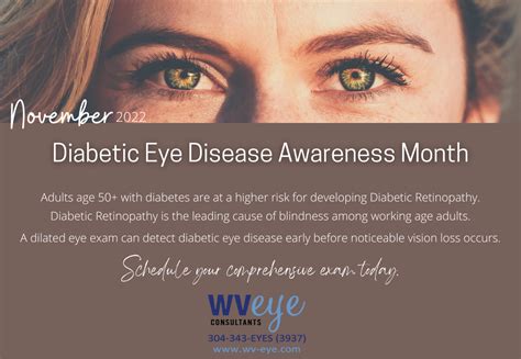 November Diabetic Eye Disease Awareness Month Wv Eye Consultants