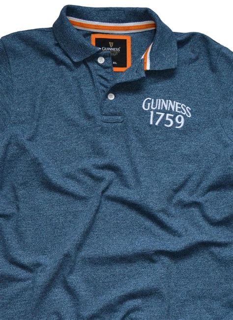 Mens Guinness 1759 Navy Polo Shirt Blarney