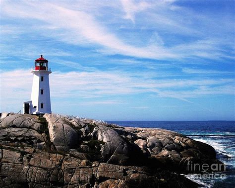 Peggys Point Lighthouse Photograph By Mel Steinhauer Fine Art America