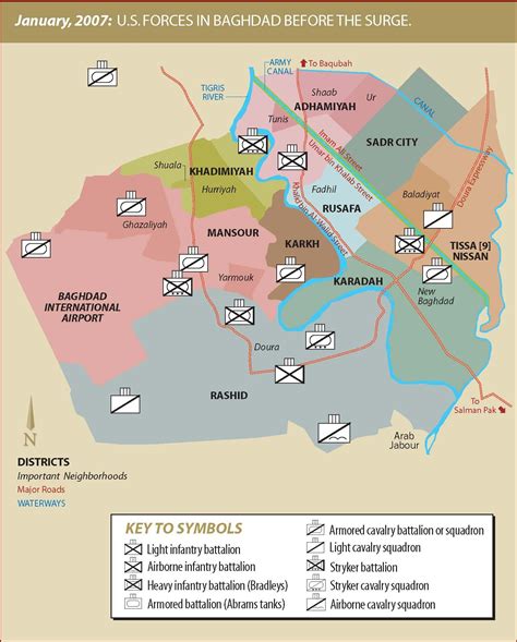 Disposition of U.S. Brigades in Baghdad Before the Surge - January 2007 ...