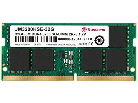 32GB DDR4 3200MHz Transcend SO-DIMM | Laptop.bg - Технологията с теб