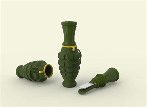 STL file MALLARD DUCK CALLS - DOUBLE REED "HAND GRENADE"・3D printing ...