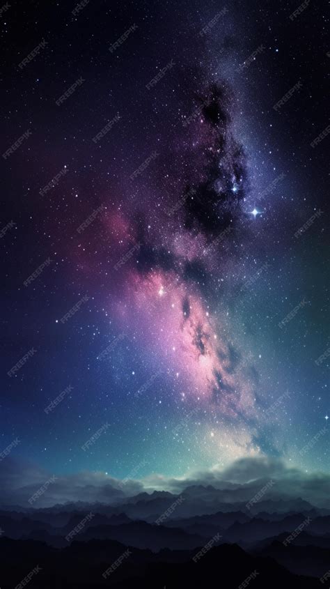 Premium AI Image | A galaxy in the night sky