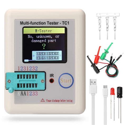 Full Color Screen Graphic Display Multifunctional Transistor Tester Npn