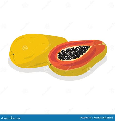 Papaya Nutrition Facts And Health Benefits Infographic Vector