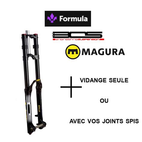 Révision entretien Fourche VTT Fox Rock Shox Marzocchi BOS Formula