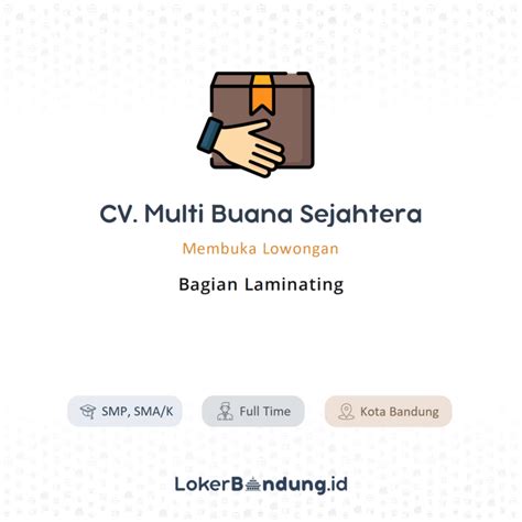 Loker Terbaru Di CV Multi Buana Sejahtera 2024 Karirglobal Id