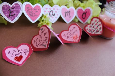 Tarjeta para San Valentín Corazón Acordeón