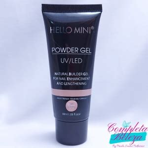 Polygel Powder Gel Uv Led Hello Mini Nude Completa Beleza Loja De Alongamento De Unhas