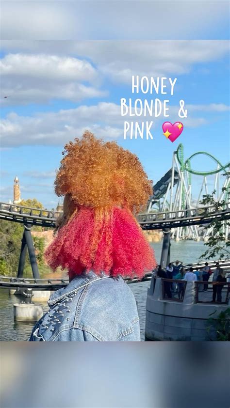 Honey Blonde Pink Blonde With Pink Dyed Hair Hair Styles