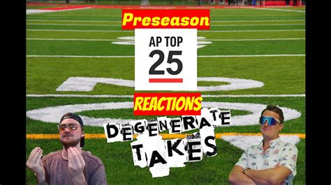 The First College Football Ap Top 25 Reactions