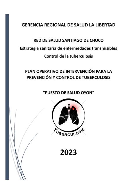 Informe De TB 2023 GERENCIA REGIONAL DE SALUD LA LIBERTAD RED DE