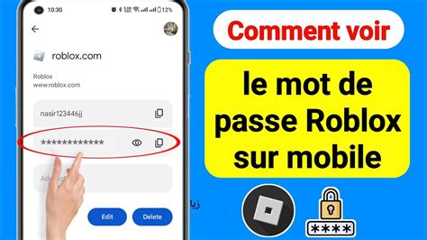 Comment Voir Le Mot De Passe Roblox Sur Mobile Comment Voir Le Mot