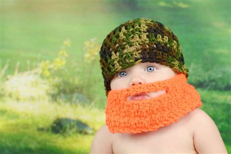 Beard Hat Baby Beard Hat Crochet Beard Hat Baby Beard | Etsy