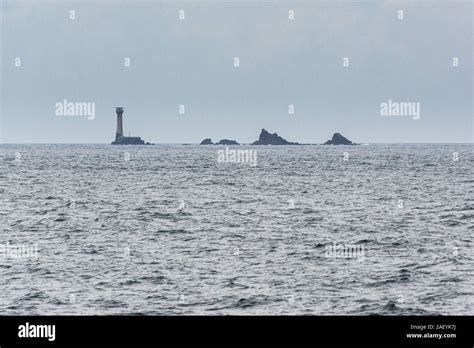 Wolf Rock Lighthouse Stock Photo - Alamy