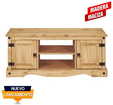 MODULARES Y RACKS Rack Para TV O Audio Madera Maciza 2 Puertas