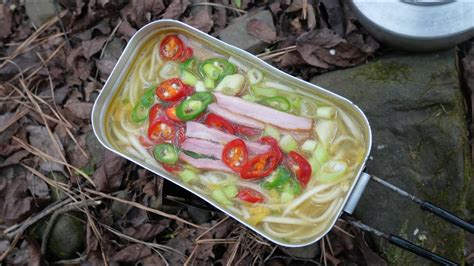 A Walk In Tha Woods Wild Boar Trangia Mess Tin Noodle Soup YouTube