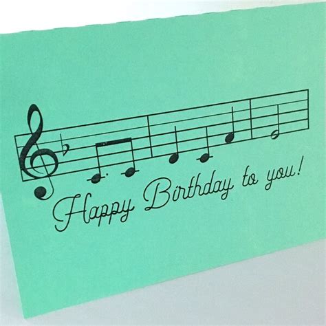 Musical Birthday Cards For Adults Etsy