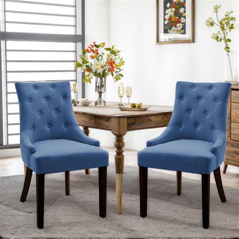 Amazon Fangflower Button Tufted Parsons Dining Chairs Set Of