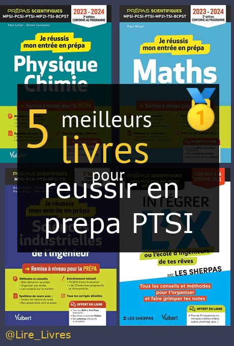 Les Meilleurs Livres Pour R Ussir En Pr Pa Ptsi Comparatif