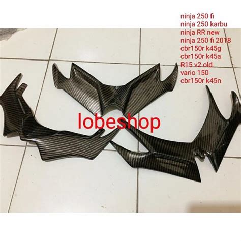 WINGLET CARBON NINJA 250 NINJA RR NEW VARIO 150 R15 V2 CBR150R