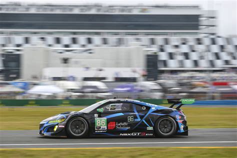 The #86 Meyer Shank Racing Acura NSX GT3 finished fifth in the large ...