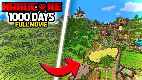 I Survived Days In Minecraft Hardcore Full Movie Youtube