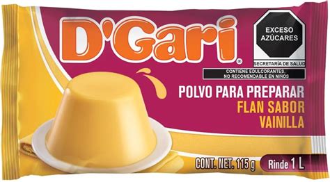 D Gari Polvo Para Preparar Flan Sabor Vainilla 115 G Amazon Mx