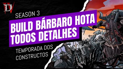 BUILD BÁRBARO MARTELO DOS ANCESTRAIS HOTA SEASON 3 TEMPORADA DIABLO