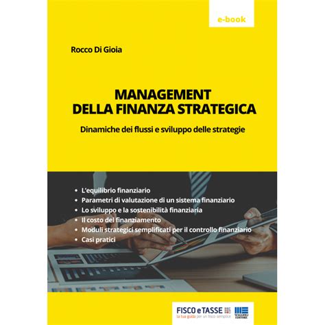 Management Della Finanza Strategica EBook 2023 FISCOeTASSE