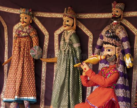 Rajasthani Handmade Katputli or Puppet in Jaipur City Palace. Editorial ...